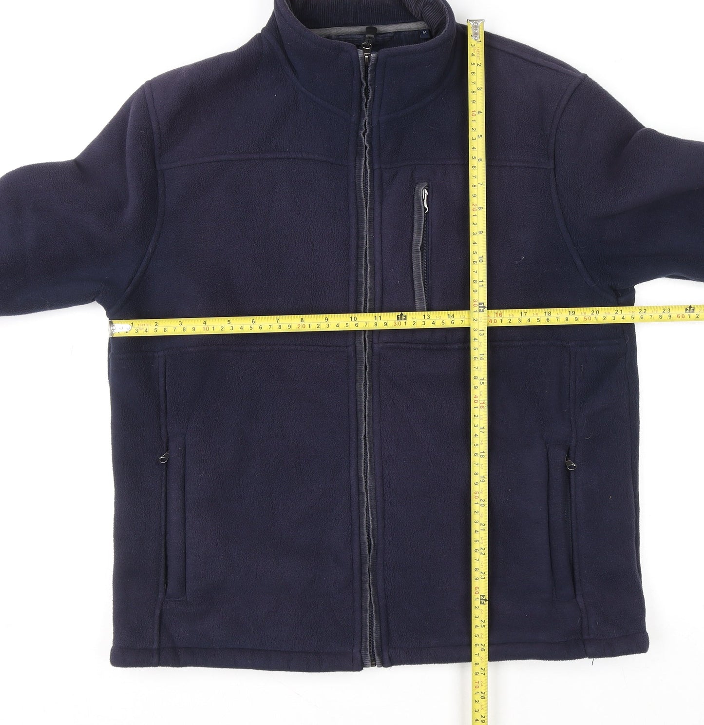 Mens UK Size M Maine New England Blue Full Zip Sweatshirt