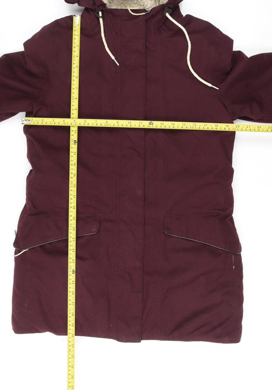 Womens UK Size 12 Craghoppers Red Parka Coat