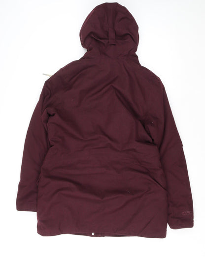 Womens UK Size 12 Craghoppers Red Parka Coat
