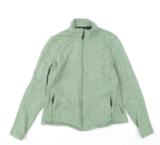 Womens UK Size M Trekmates Green Full Zip Sweatshirt