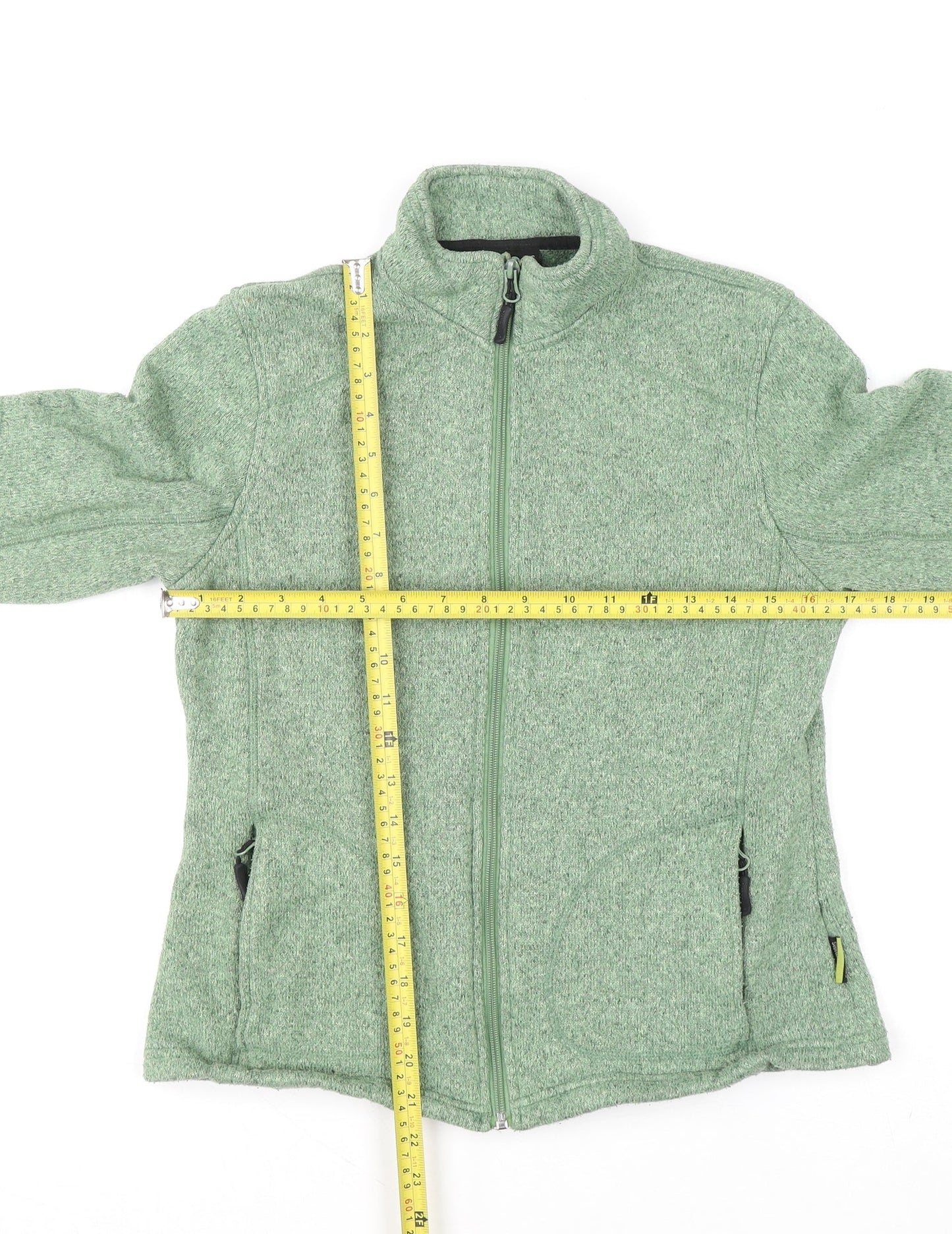 Womens UK Size M Trekmates Green Full Zip Sweatshirt