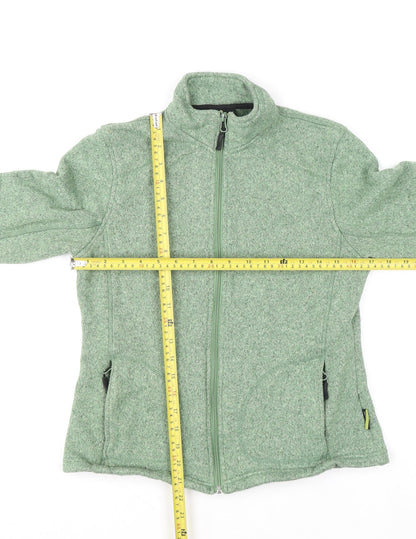 Womens UK Size M Trekmates Green Full Zip Sweatshirt