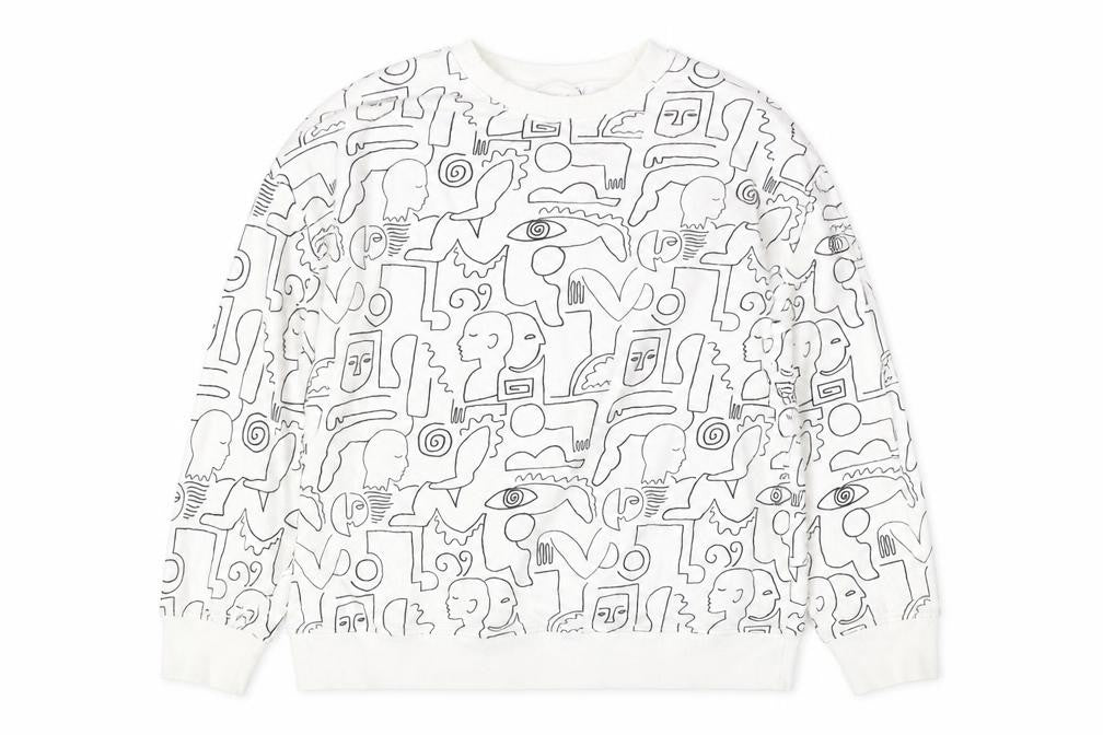 Womens UK Size S Monki White Pullover Sweatshirt