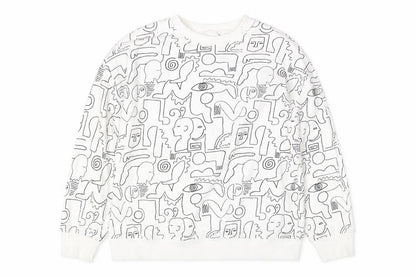 Womens UK Size S Monki White Pullover Sweatshirt