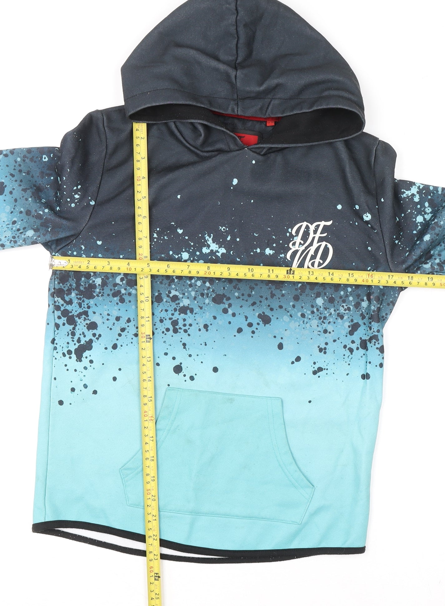 Boys UK Size 13-14 Years DFTD Blue Pullover Hoodie