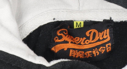 Boys UK Size M Superdry Black Pullover Hoodie