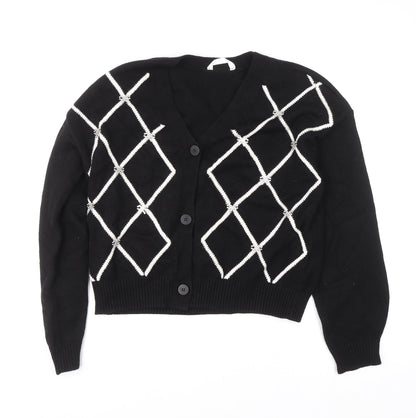 Girls UK Size 13-14 Years Marks and Spencer Black Cardigan Jumper