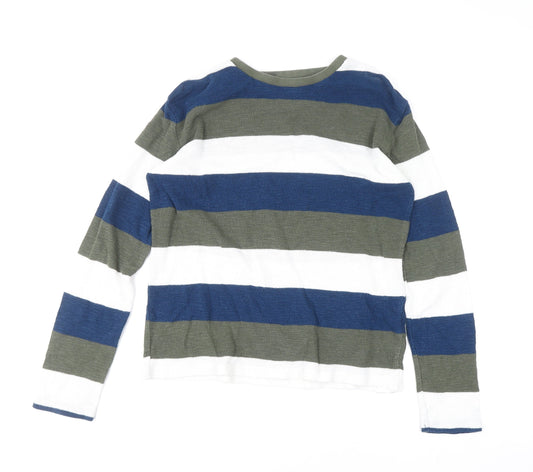 Boys UK Size 12-13 Years FatFace Multicoloured Pullover Jumper