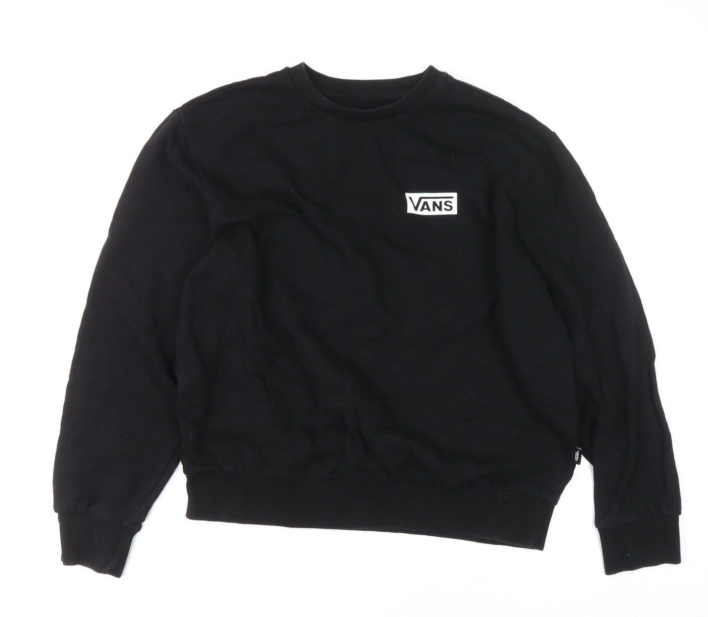 Mens UK Size S VANS Black Pullover Sweatshirt