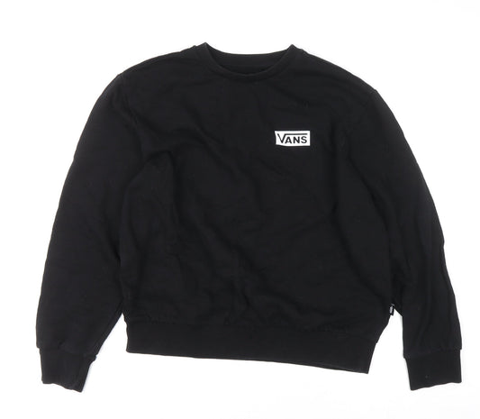 Mens UK Size S VANS Black Pullover Sweatshirt