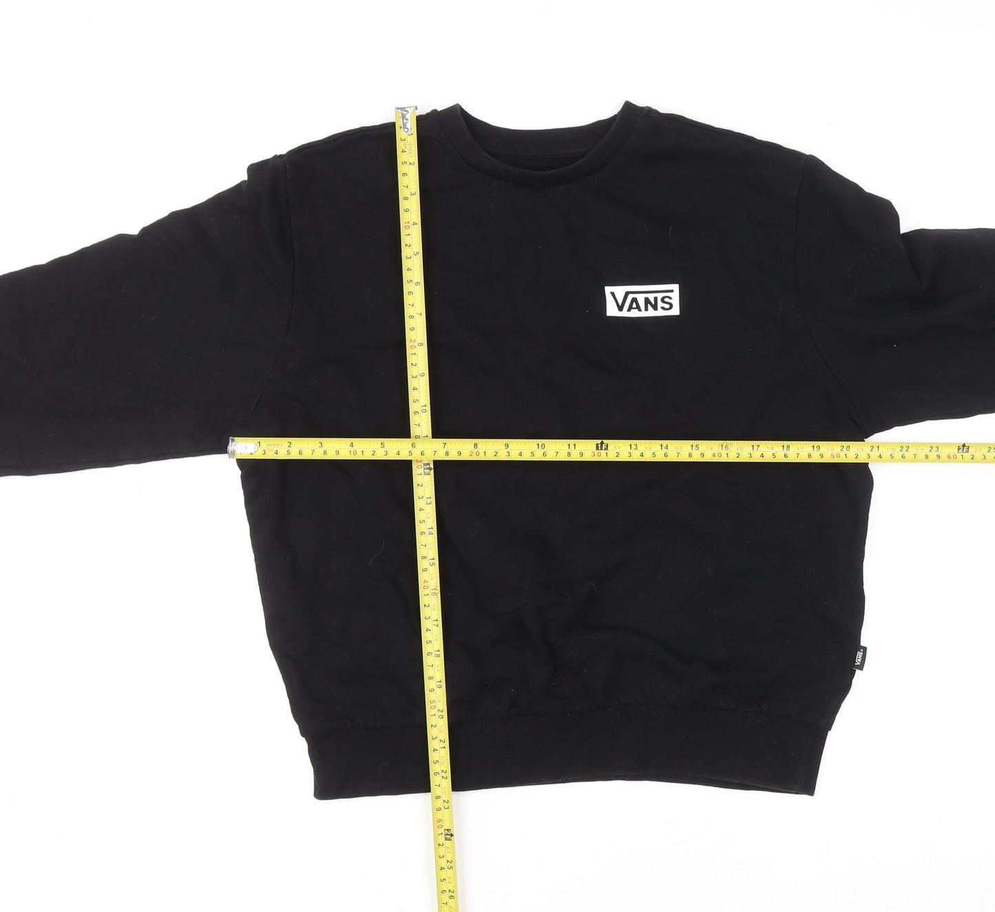 Mens UK Size S VANS Black Pullover Sweatshirt