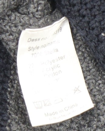 Womens UK Size M Lollys Laundry Grey Cardigan Jumper