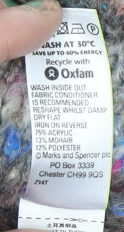 Womens UK Size 14 Marks and Spencer Multicoloured Pullover Jumper