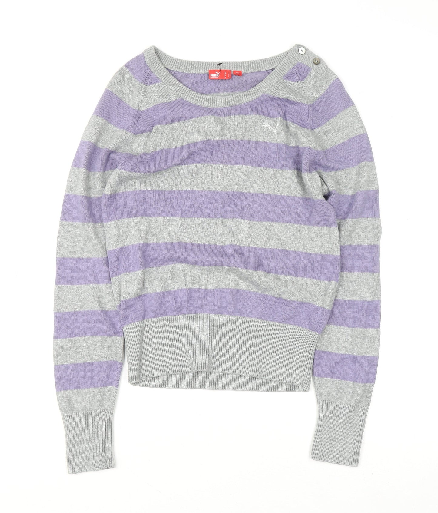 Womens UK Size 14 PUMA Grey Pullover Jumper