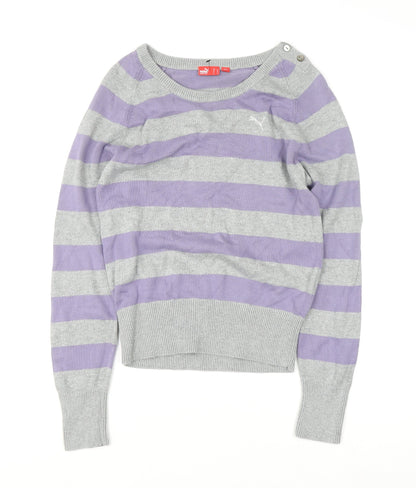 Womens UK Size 14 PUMA Grey Pullover Jumper