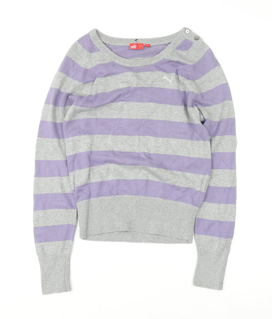 Womens UK Size 14 PUMA Grey Pullover Jumper