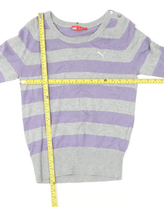 Womens UK Size 14 PUMA Grey Pullover Jumper