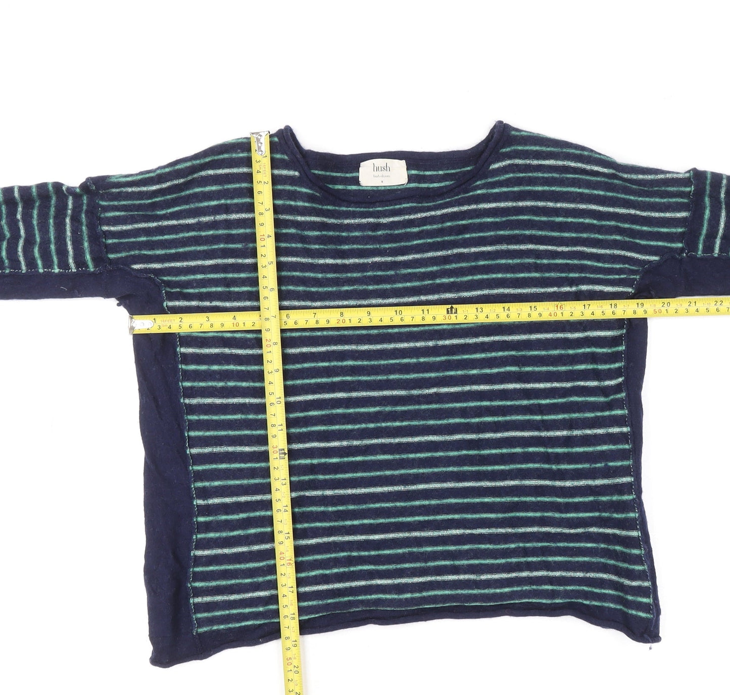 Womens UK Size M Hush Blue Pullover Jumper
