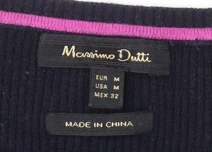 Womens UK Size 12 Massimo Dutti Blue Pullover Jumper