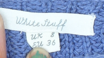 Womens UK Size 8 White Stuff Blue Pullover Jumper