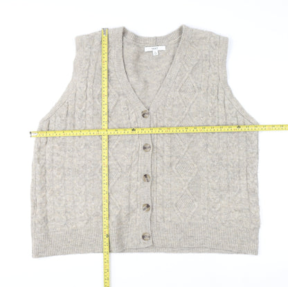 Mens UK Size XL NEXT Beige Cardigan Jumper
