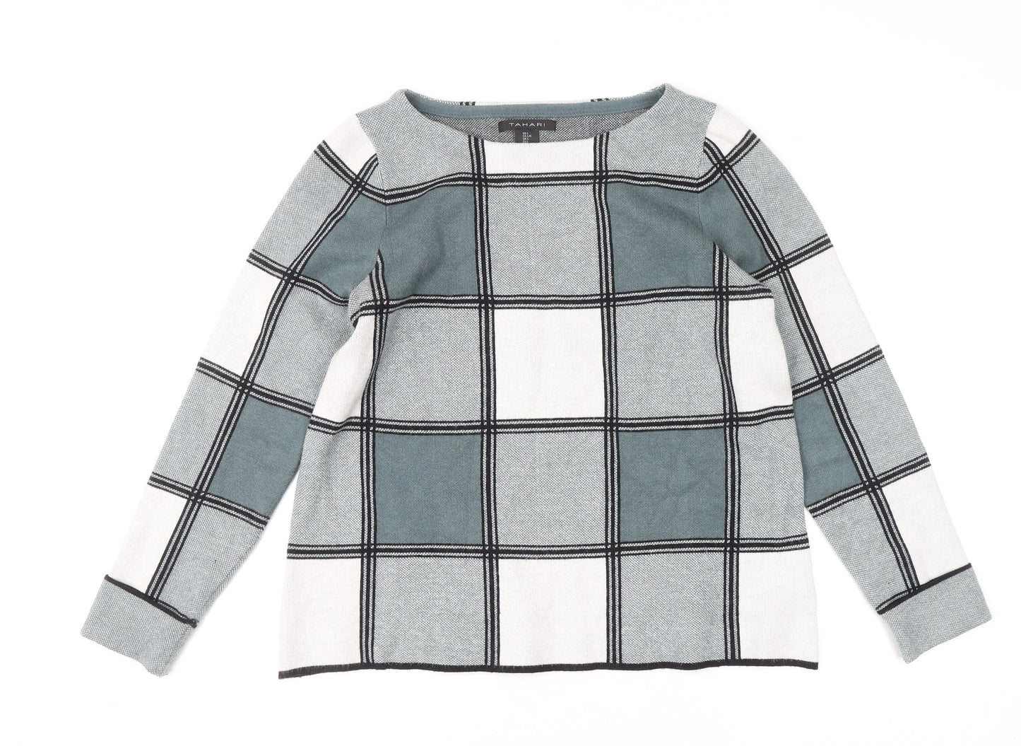 Womens UK Size L Tahari Grey Pullover Jumper