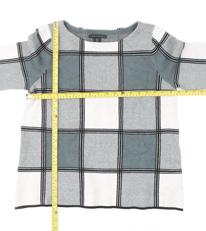 Womens UK Size L Tahari Grey Pullover Jumper