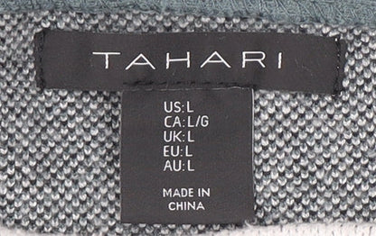 Womens UK Size L Tahari Grey Pullover Jumper