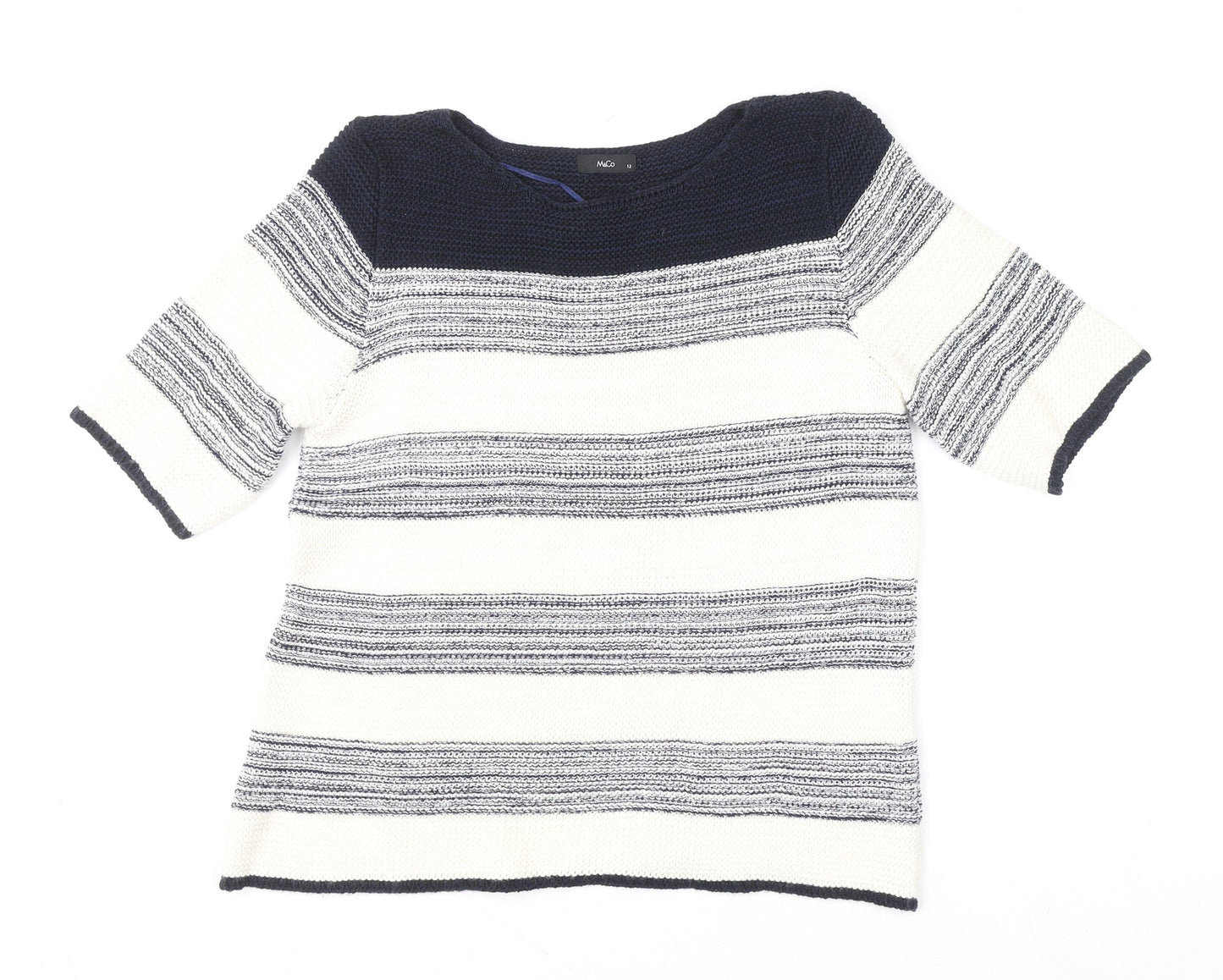 Womens UK Size 12 M&Co Blue Pullover Jumper