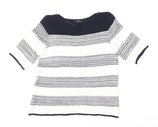 Womens UK Size 12 M&Co Blue Pullover Jumper