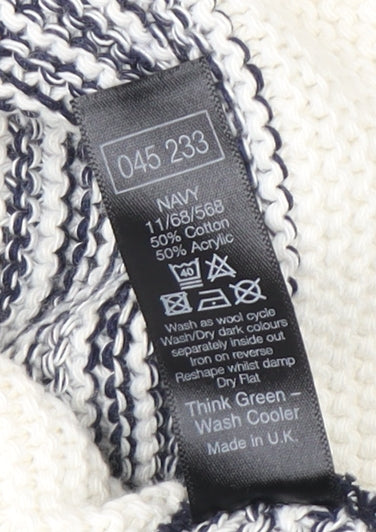 Womens UK Size 12 M&Co Blue Pullover Jumper