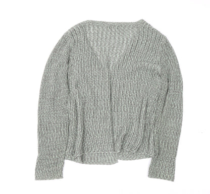 Womens UK Size L Laura Ashley Grey Cardigan Jumper