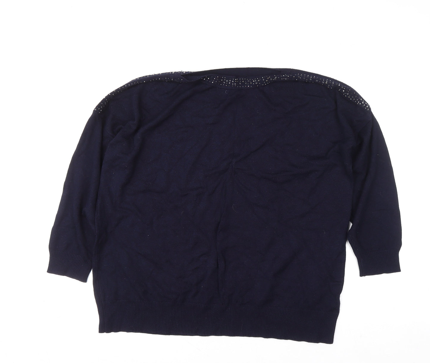 Womens UK Size 18 Bonmarché Blue Pullover Jumper