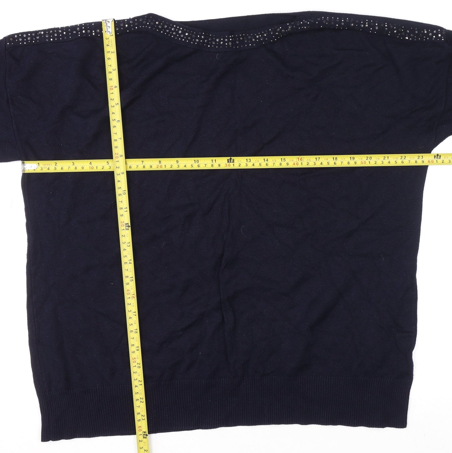 Womens UK Size 18 Bonmarché Blue Pullover Jumper