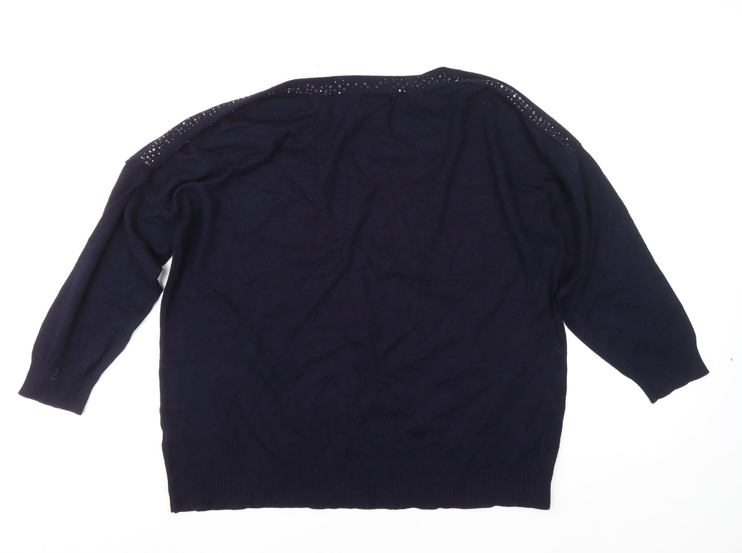 Womens UK Size 18 Bonmarché Blue Pullover Jumper