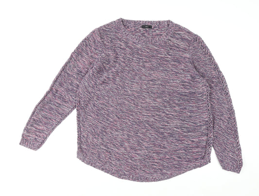 Womens UK Size 10 M&Co Multicoloured Pullover Jumper