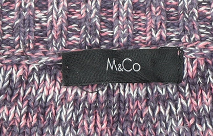 Womens UK Size 10 M&Co Multicoloured Pullover Jumper
