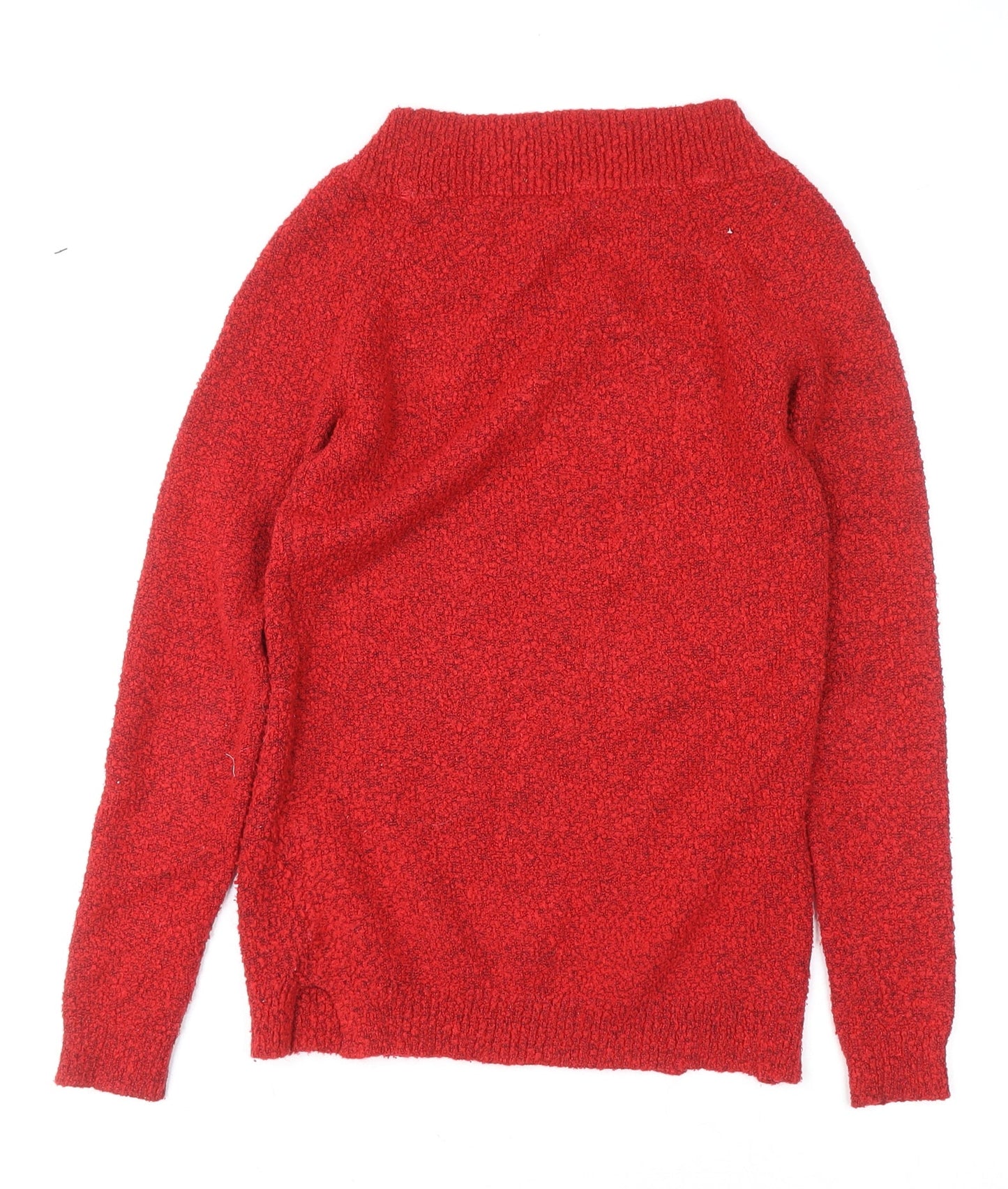 Womens UK Size 8 M&Co Red Pullover Jumper