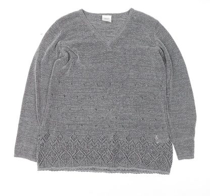 Womens UK Size M NEXT Grey Pullover Jumper