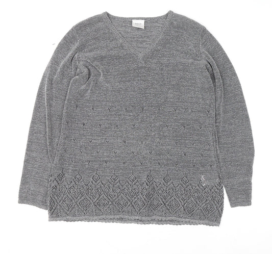 Womens UK Size M NEXT Grey Pullover Jumper