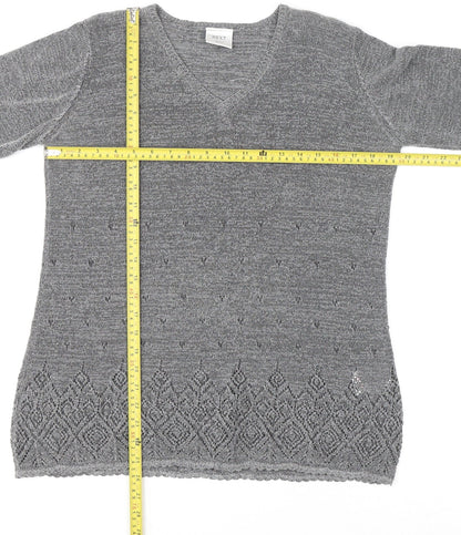 Womens UK Size M NEXT Grey Pullover Jumper