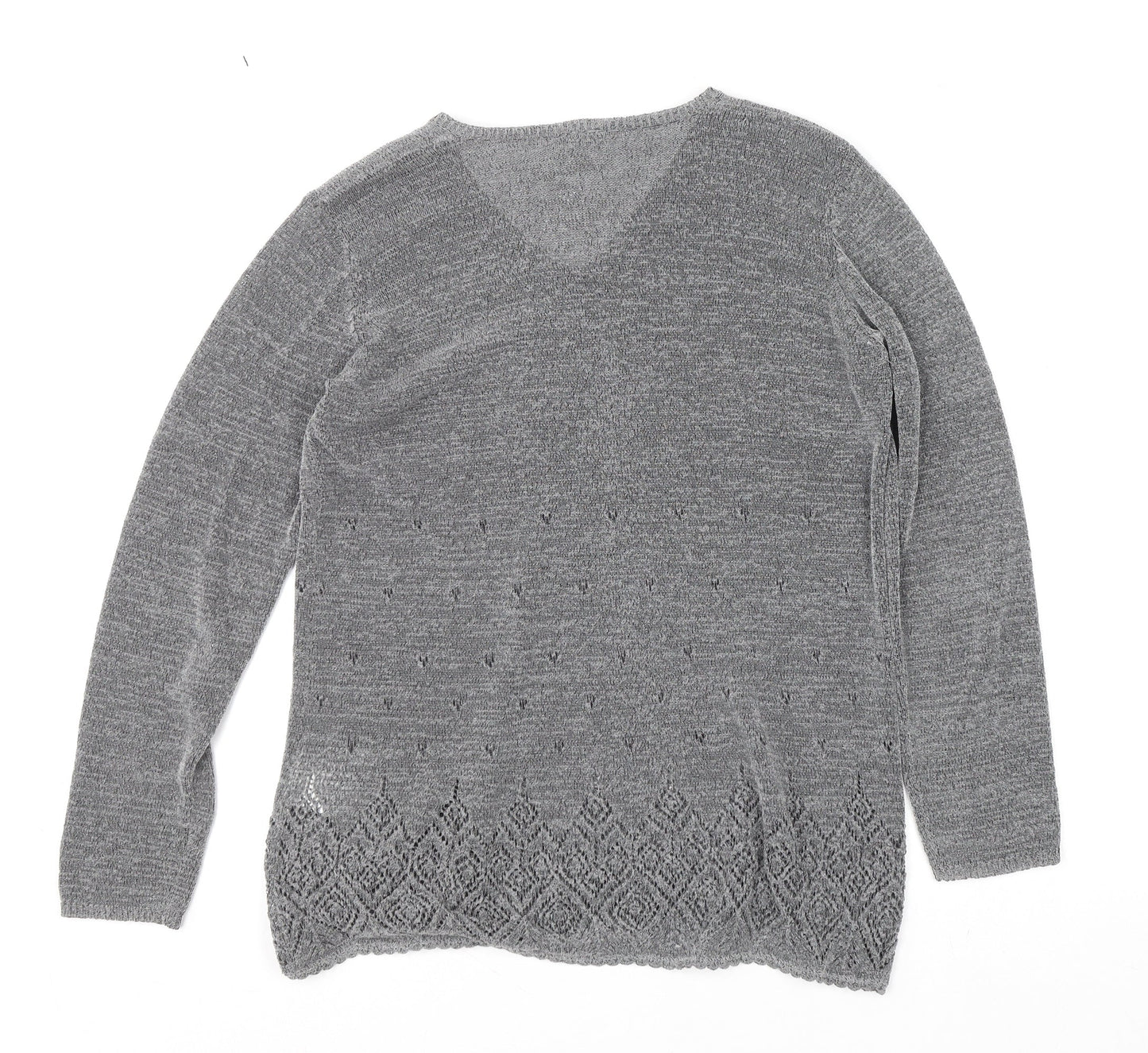 Womens UK Size M NEXT Grey Pullover Jumper