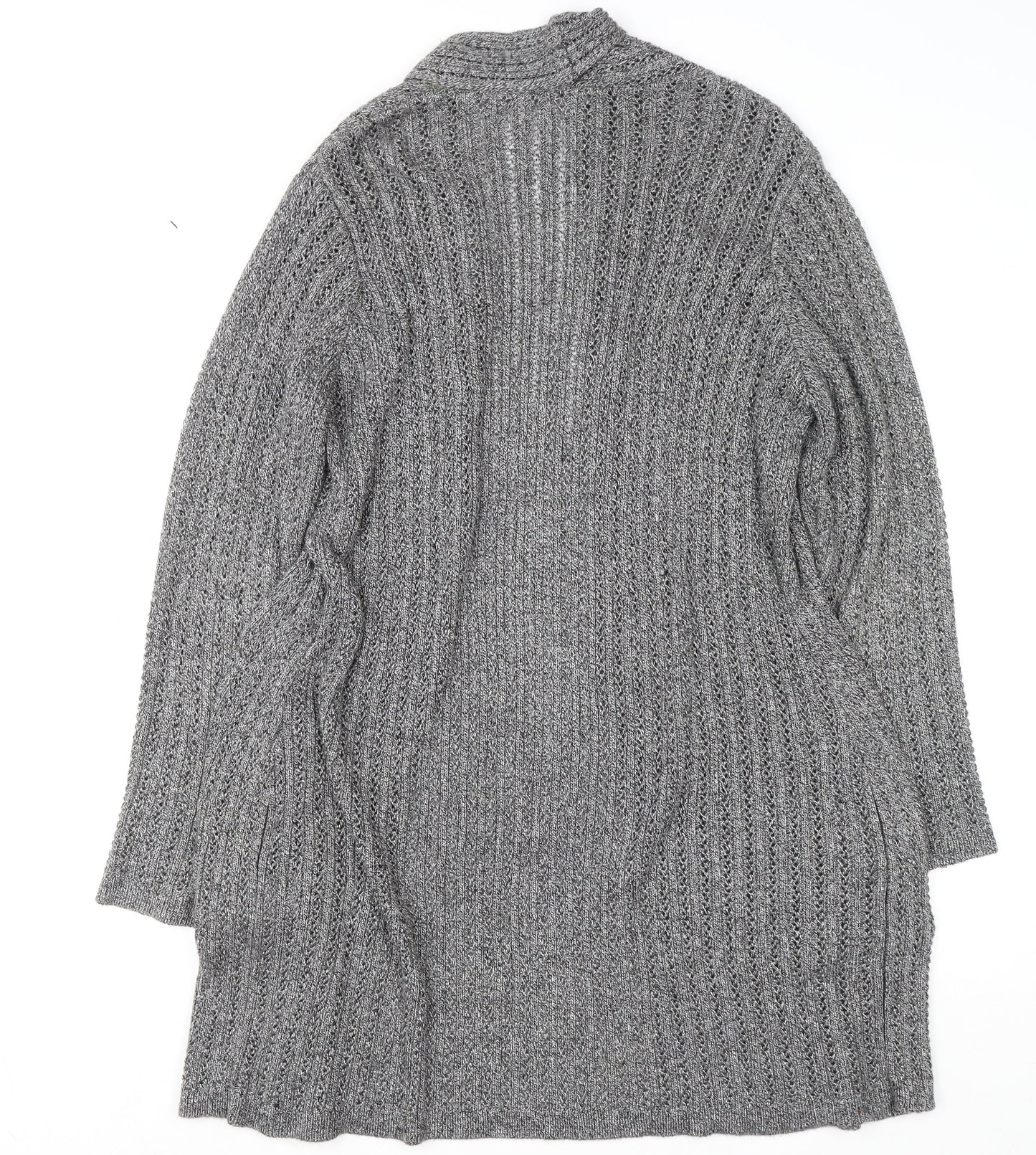 Womens UK Size L Marks and Spencer Grey Cardigan Jumper
