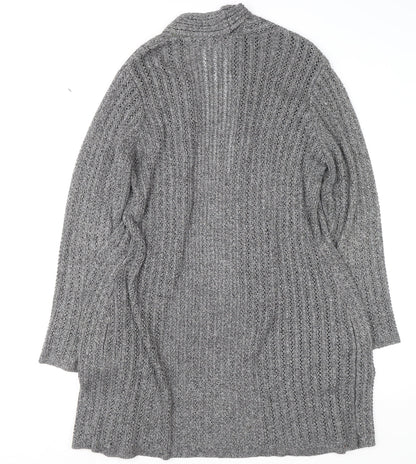 Womens UK Size L Marks and Spencer Grey Cardigan Jumper