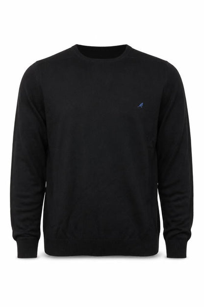 Mens UK Size L River Island Black Pullover Jumper