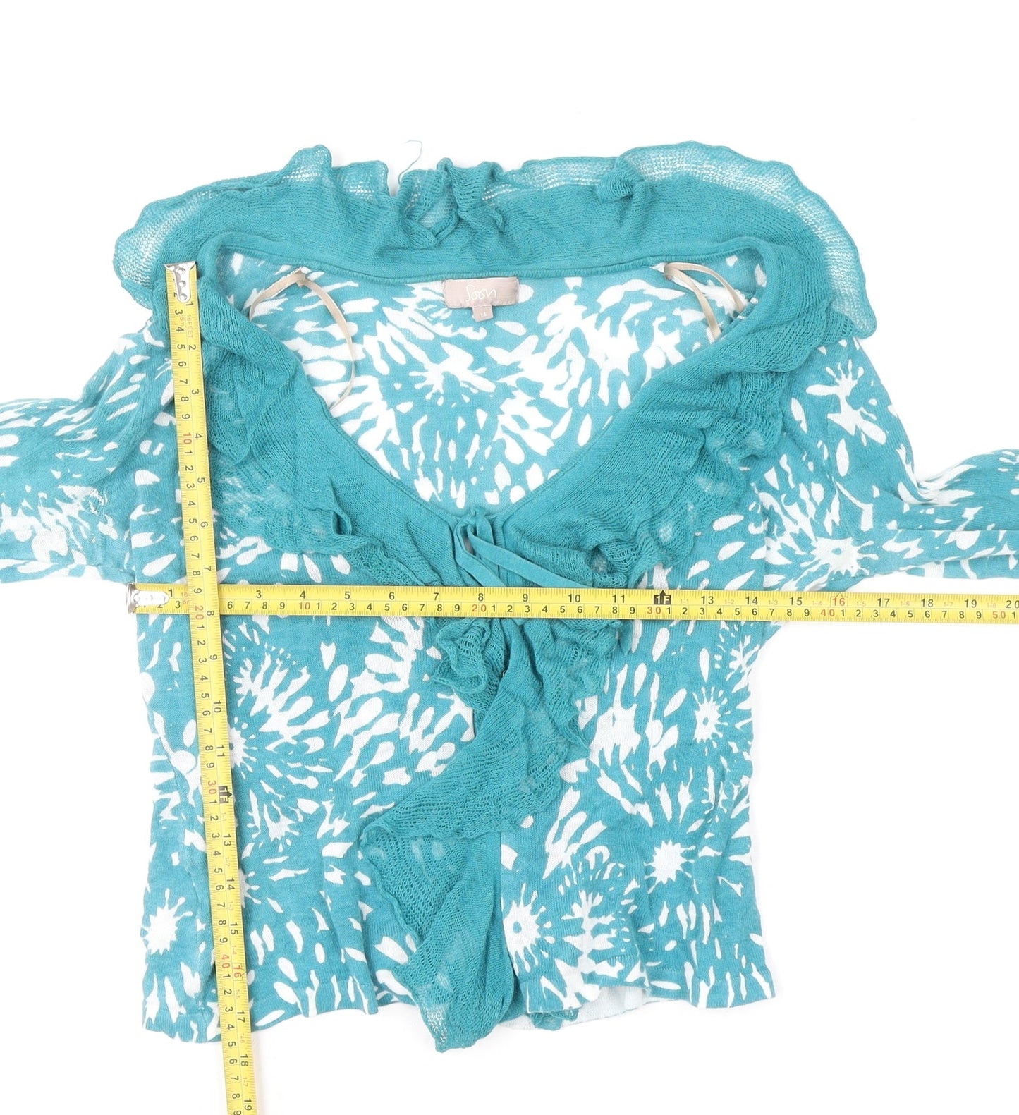 Womens UK Size 14 Soon Blue Wrap Blouse