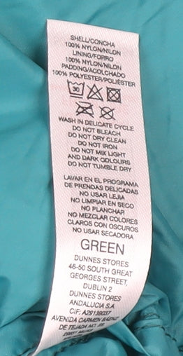 Womens UK Size 3XL Dunnes Stores Green Puffer Jacket