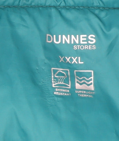 Womens UK Size 3XL Dunnes Stores Green Puffer Jacket
