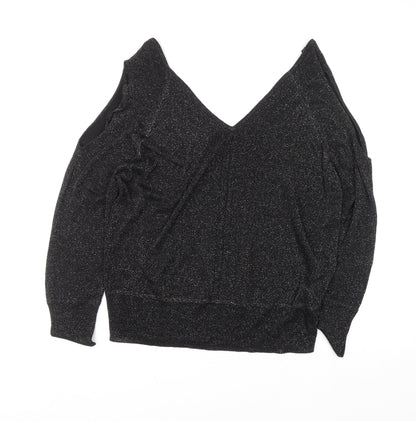 Womens UK Size 14 NEXT Black Camisole Blouse