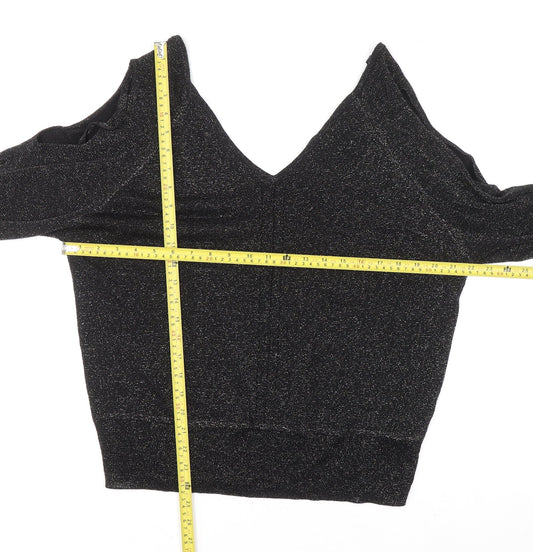 Womens UK Size 14 NEXT Black Camisole Blouse